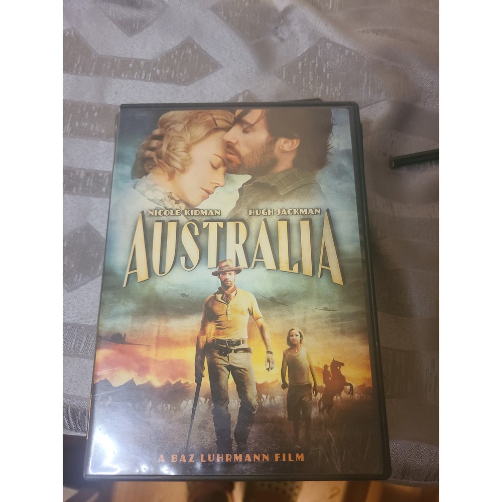 Australia DVD Baz Luhrmann Nicole Kidman Hugh Jackman 2008 Epic Drama Romance